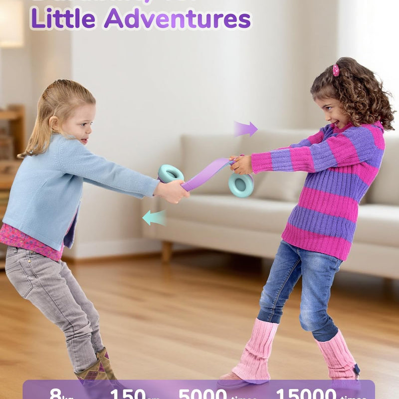 iClever BTH26 Active Noise Cancelling Headphones for Kids, 60H Playtime | SafeSound Tech 3.1, USB C Fast Charging, Bluetooth5.4, Kids Bluetooth Headphones, with Mic AUX Cord for iPad Airplane, Purple