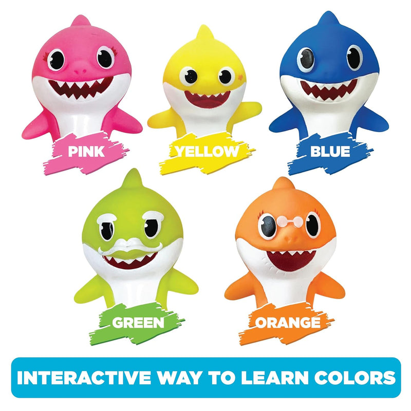 Nickelodeon Baby Shark 5-Piece Finger Puppet Set, Waterproof and Educational for Bath Time