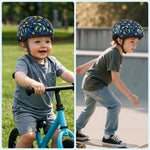 Toddler Helmet, Baby Infant Kids Bike Helmet, Adjustable, 1-3-5-8 Year Age, Hard PC Shell, EPS Foam, Breathable, Comfortable, Soft Padding