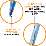 BIC Round Stic Xtra Life Blue Ballpoint Pens, Medium Point (1.0mm), 144-Count Pack of Bulk Pens, Flexible Round Barrel for Writing Comfort, No. 1 Selling Ballpoint Pens