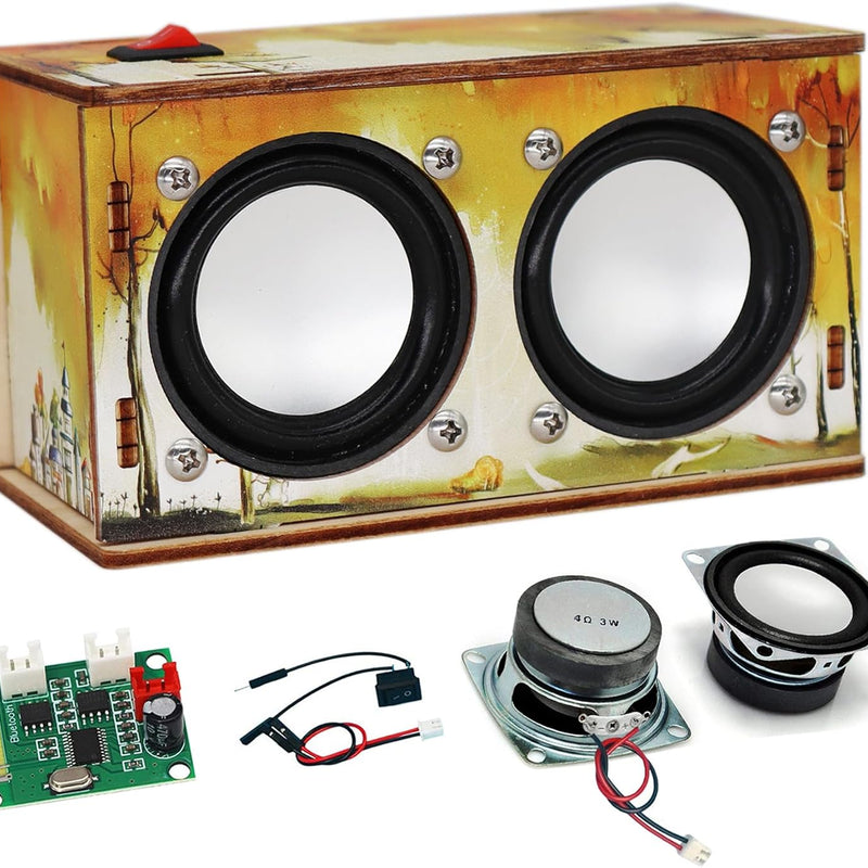 STEM Speaker Kit: Build Your Own Bluetooth Speaker for Kids & Adults - Science Experiment Electronics DIY Set