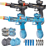 4Pcs Electric Water Gun for Kids Adults, Water Guns Squirt Gun | Toys for boys,Water Spray Sound and Led Light, Leak-Proof Rechargeable Watergun for Summer Outdoor Pool Beach Toys for Boys