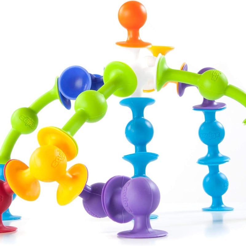 Fat Brain Toys Squigz Starter Set - Suction Bath Toys for Kids 3+