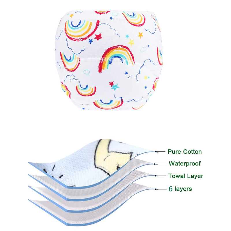 Potty Training Pants for Boys Girls, Learning Designs Training Underwear Pants (10 Packs, 2-4T)
