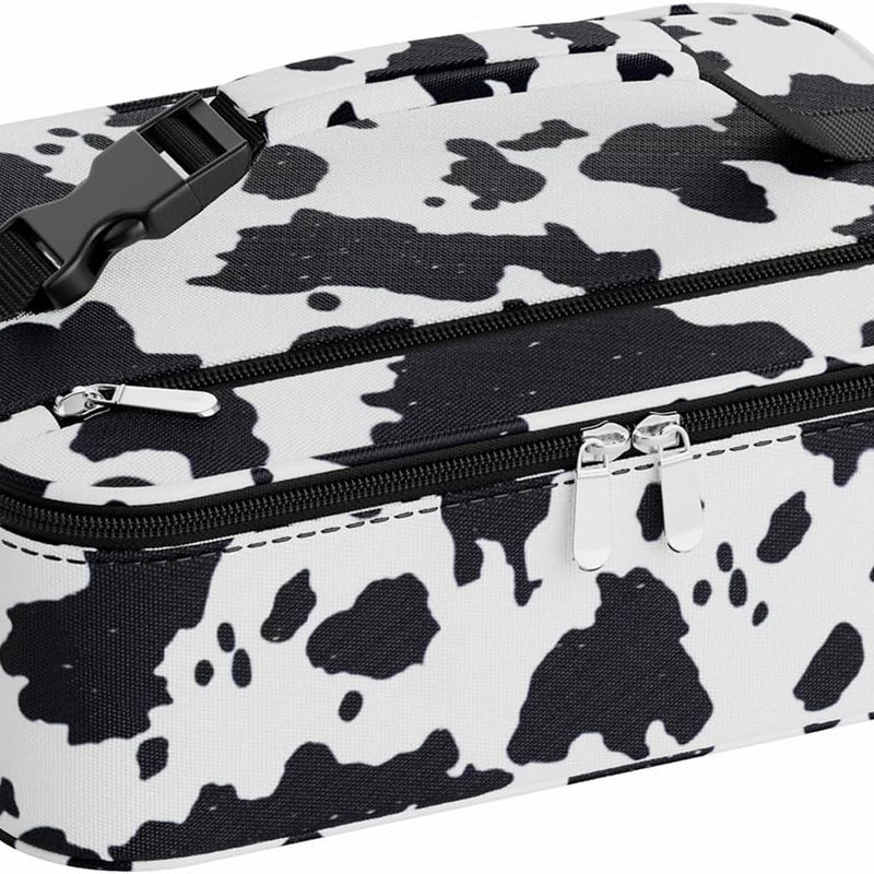 Small Lunch Box Insulated Lunch Bag for Women Men, Bento Kids Lunch Box, Compact Portable Thermal Meal Cooler Bags with Buckle Handle for Work & School, Black 5L