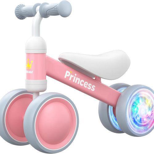 Bekilo Baby Balance Bike for 1 Year Old Girl with LED Light Up Wheels