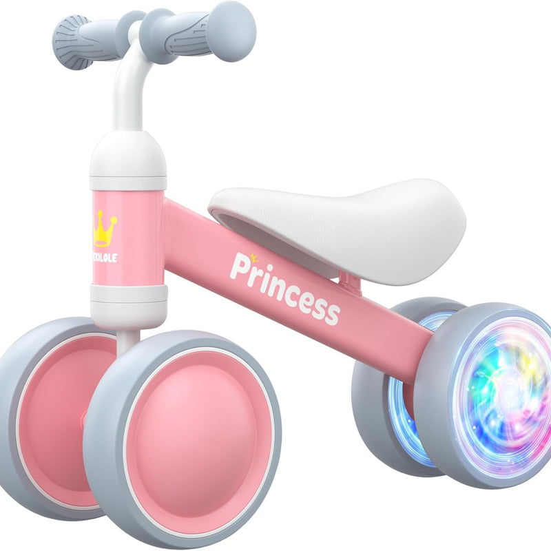 Bekilo Baby Balance Bike for 1 Year Old Girl with LED Light Up Wheels