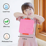 OmieBox Bento Box for Kids - Insulated Bento Lunch Box with Leak Proof Vacuum Insulated Food Jar - 3 Compartments, Two Temperature Zones (Pink Berry)