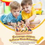 Montessori Toy: 19-Switch Busy Board with LED Lights, Sensory Exploration for Toddlers 1-3 Years