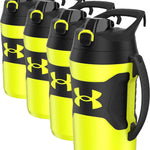 Under Armour Insulated Water Bottle with Handle & Fence Hook, Half Gallon Sports Water Jug, Leak-Resistant & BPA-Free for Baseball, Football & Gym - Black/Black, 64oz