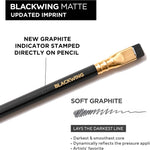 Blackwing Matte Pencils, Soft Graphite for Writing & Drawing, 12 Count