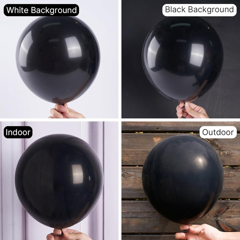 Black Balloon Arch Kit 140 pcs Different Sizes 18 12 10 5 Inch Party Decorations