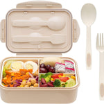 LOVINA Bento Boxes for Adults - 1100 ML Bento Lunch Box For Kids Childrens With Spoon & Fork - Durable for On-the-Go Meal, BPA-Free and Food-Safe Materials