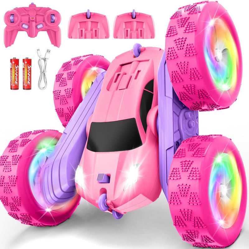 Remote Control Car with 360° Flips, 2.4GHz Double Sided RC Crawler for Outdoor Play