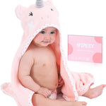 TBEZY Baby Hooded Towel with Unique Animal Design Ultra Soft Thick Cotton Bath Towel for Newborn (Bunny)