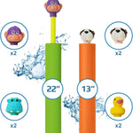 Water Blaster | Water Blasters for Kids, Water Squirter for Kids, Pool Guns, Squirt Gun 8 Pack 4 Pack Beach Essentials, Beach Toys Pool Squirt, Summer Games