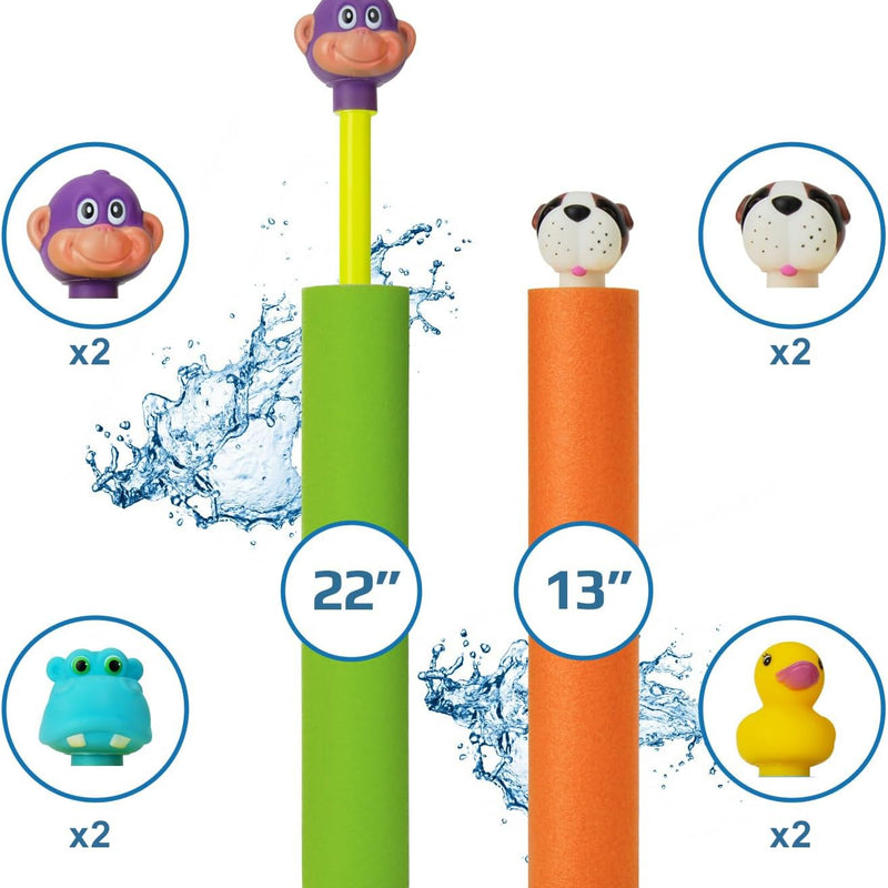 Water Blaster | Water Blasters for Kids, Water Squirter for Kids, Pool Guns, Squirt Gun 8 Pack 4 Pack Beach Essentials, Beach Toys Pool Squirt, Summer Games