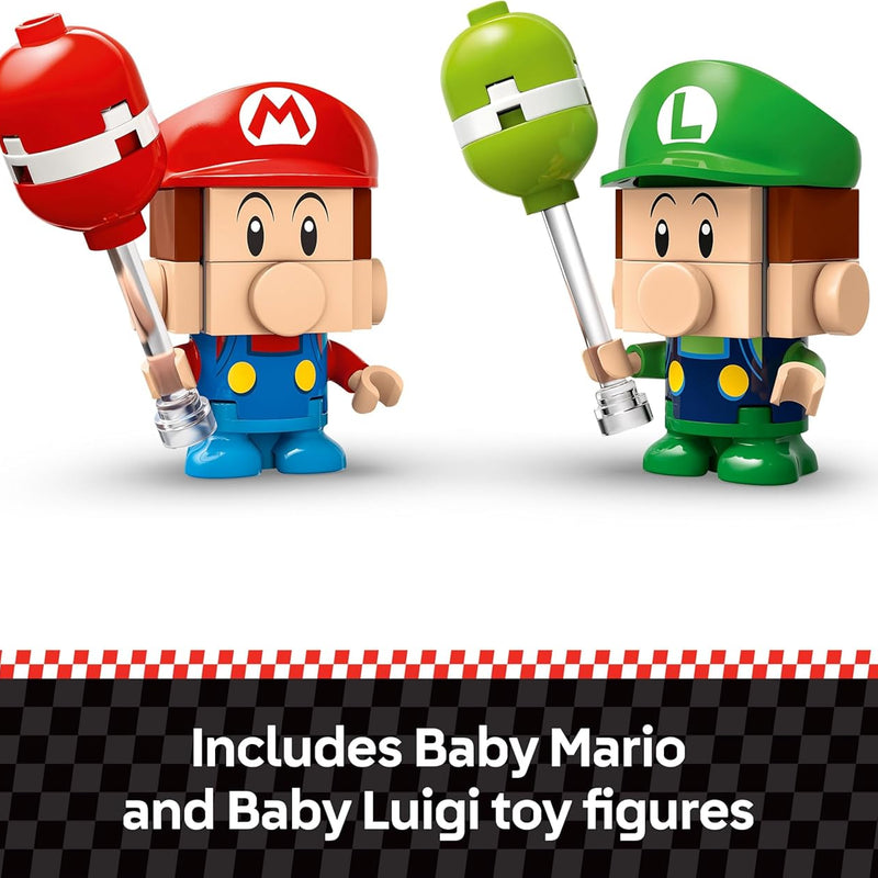 LEGO Super Mario: Mario Kart Baby Mario vs. Baby Luigi Collectible Toy Building Set