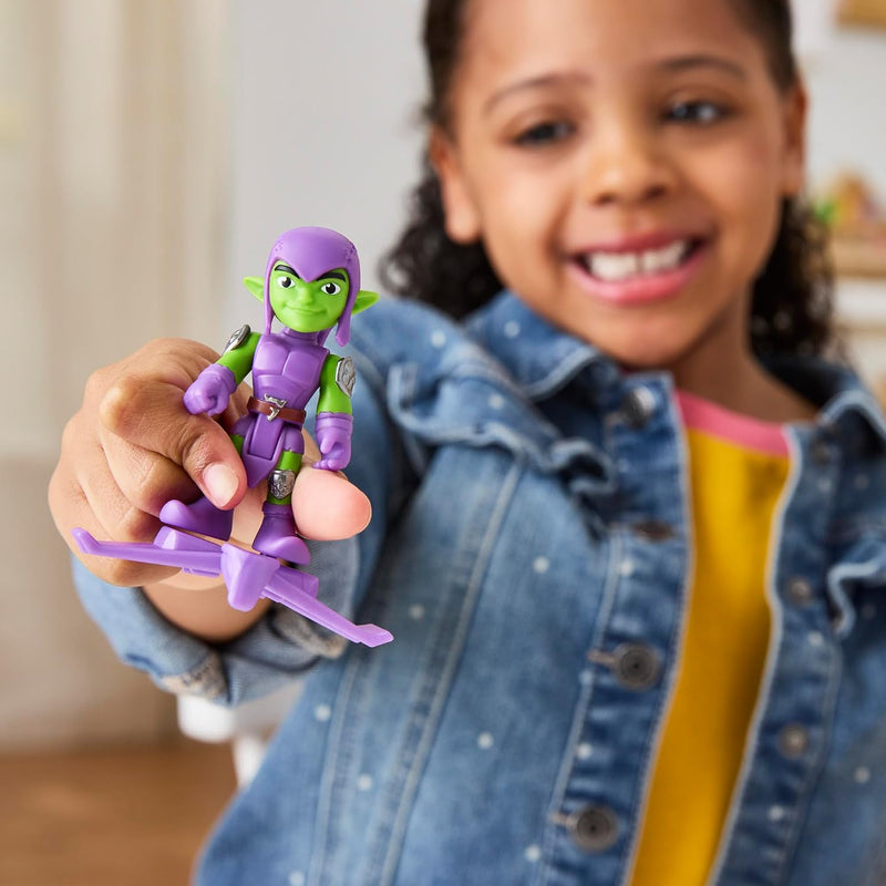 Marvel Spidey and His Amazing Friends Web-Slinging Adventure Set, 3-Inch-Scale (7.6 cm) Action Figure Set, Spider-Man Toys for Kids Ages 3+ (Amazon Exclusive)