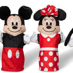 Melissa & Doug Disney Mickey Mouse & Friends 4-Piece Soft & Cuddly Hand Puppet Set for Imaginative Play, Featuring Mickey, Minnie, Donald, and Goofy for Kids and Adults.