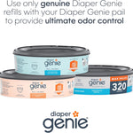 Diaper Genie Essentials Round Refill 8-Pack, Unscented, Fits Complete Pails