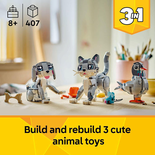LEGO Creator 3 in 1 Building Toy with 3 Animal Playsets for Kids Ages 8+