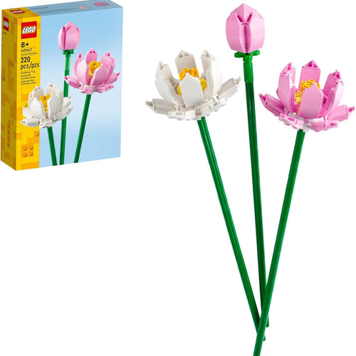 LEGO Lotus Flower - Building Toy for Kids, Girls & Boys, Ages 8+ - Artificial Lotus Flowers for Home Decor & Display - Creative Gift Idea for Her & Him - 40647