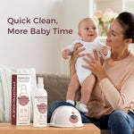 Momcozy Electric Breast Pump Cleaning Spray, Milk Fat Removal, 8.5 Fl Oz | Purely Clean, Natural Grapefruit Scent, Spray for Pump or Accessories, and other Baby Products, Not a Lubricant