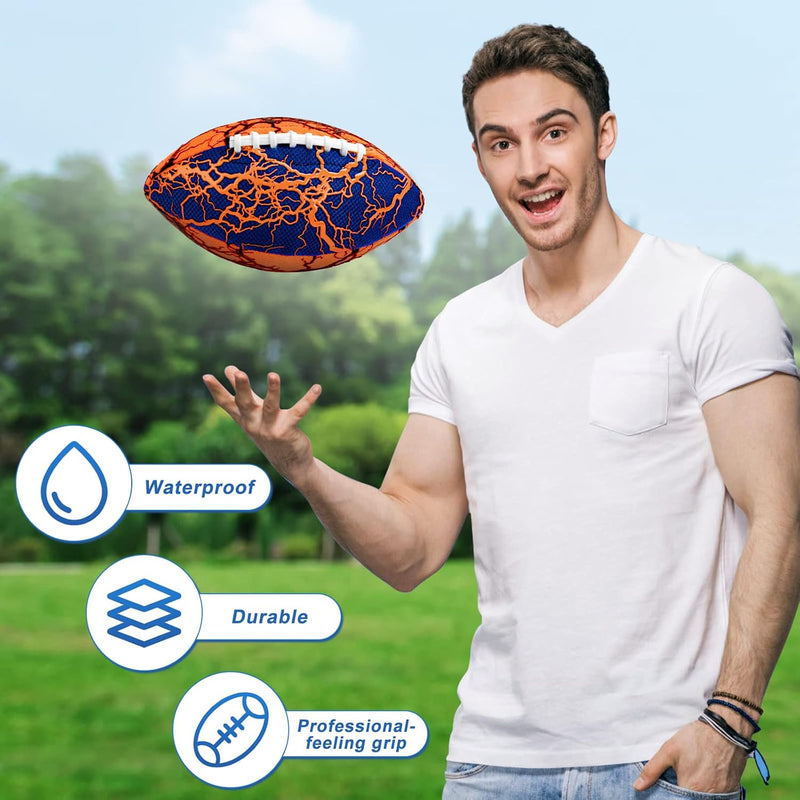 Jasonwell Waterproof Football Pool Toys - Strong Grip Soft Football for All-Weather Play Pool Games Beach Toys Water Footballs Outdoor Sports Toy Christmas Birthday Gifts for Kids Boys Teens Adults