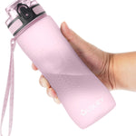 OLDLEY 32 oz Water Bottle, Motivational Water Bottle with Time Marker, Sports Water Bottle With Strap, Leakproof & BPA Free Large Water Bottles for School, Gym, Travel, Outdoor, Tritan, Transparent