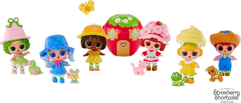 LOL Surprise Loves The World of Strawberry Shortcake Tots with Scented Dolls, Pets, and Transforming Strawberry House Playset – Gift for Kids Ages 4+