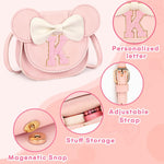 Toddler Purse for Girls Age 3-8, Pink Letter K Toy Birthday Gift | Crossbody bag toys for baby - Princess Wallet Gifts 1 2 3 4 5 6 7 8 Year Old Easter and Christmas Basket Stuffers