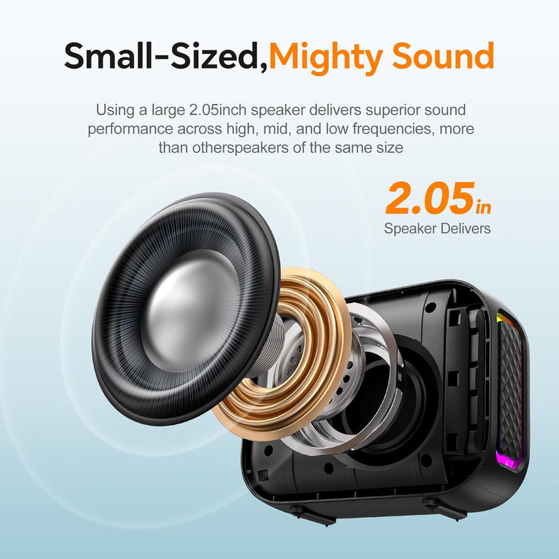 Portable Bluetooth Speaker - IPX5 Waterproof Gift with HD Sound & Up to 24H Playtime