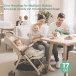 Momcozy Portable Bottle Warmer for Breast Milk, Baby Travel Essentials | Fast Heating with Nutrients Preserved, Precise Temp Control, Dual Heating Modes for Breast Milk & Water, 17OZ Large Capacity