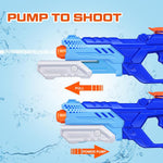 Quanquer 3 Pack Water Guns for Kids Adults - 600CC Squirt Water Toy Gun Super Blaster Soaker Long Range High Capacity Summer Swimming Beach Outdoor Water Fighting Play Pool Toys for Boys Girls (Blue)