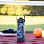 Boys Water Bottle with Straw,18 oz Kids Insulated Cups with Stainless Steel Leak Proof for School,Sport&Travel（Lightning）