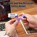 Silicone Magnetic Balls, Fidget Toys, 6-Pack Stress Relief Toys for Adults, Teens, Sensory Toy for Fingers Hands, Quiet Office Desk Toys with Textures, Magnet Fidget Fun Gift (Purple)