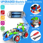 10 in 1 Electric STEM Toys for 5 6 7 8 9+ Year Old Boy Girl Birthday Gifts Educational Building Toys for Kids Ages 4-8 5-7 8-12 Stem Activities Construction Toy for Boys 6-8 8-10 Holiday Idea Gift