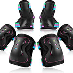 BOSONER Kids/Youth Knee Pad Elbow Pads Guards Protective Gear Set, Multifunctional, Adjustable, Comfortable, Lightweight