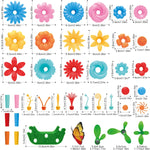 springflower flower garden building kit 148pcs for girls 3-7 years old with storage case