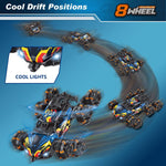NEXBOX Cool 8 Wheels Gesture Sensing Remote Control Stunt Car for Kids, 6-14 year old, Birthday Gifts, RC Cars with 8WD Stunt Capabilities
