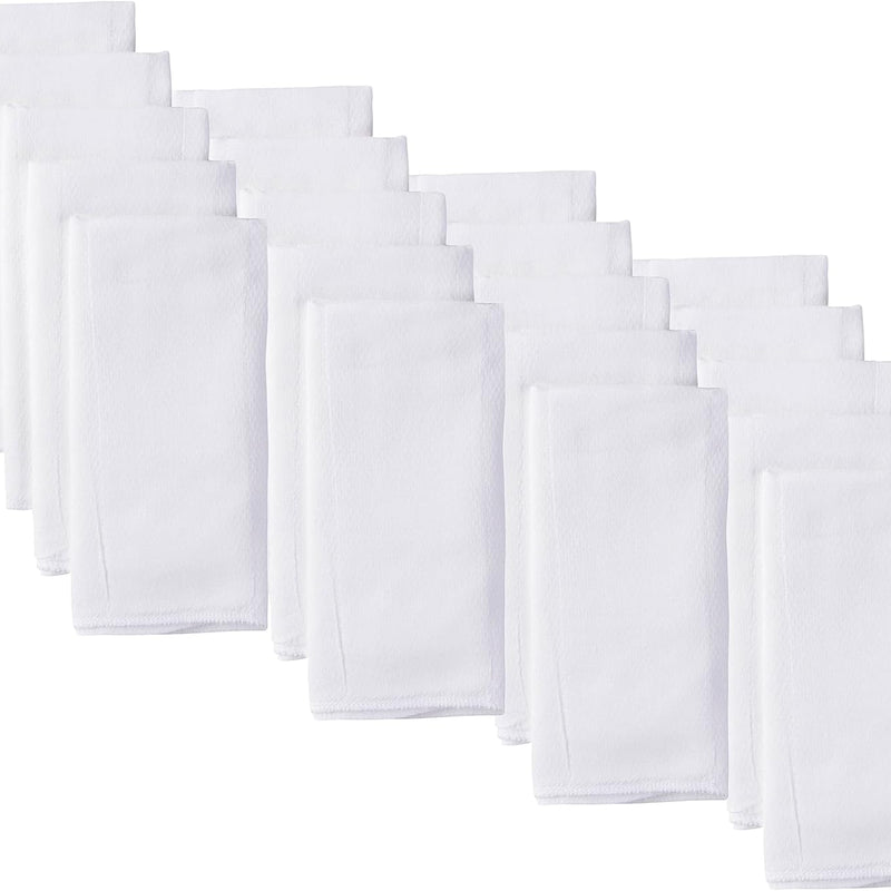 Gerber Unisex Baby Boys Girls Birdseye Prefold Cloth Diapers Multipack White 3-Ply 10 Pack