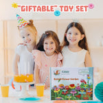 iqkidz 3-6 years old flower garden building toy with insect pegs educational activity gifts for girls preschool-kindergarten