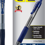 PILOT G2 Premium Refillable & Retractable Rolling Ball Gel Pens, Fine Point, Black Ink, 12 Count (Pack of 1) (31020)