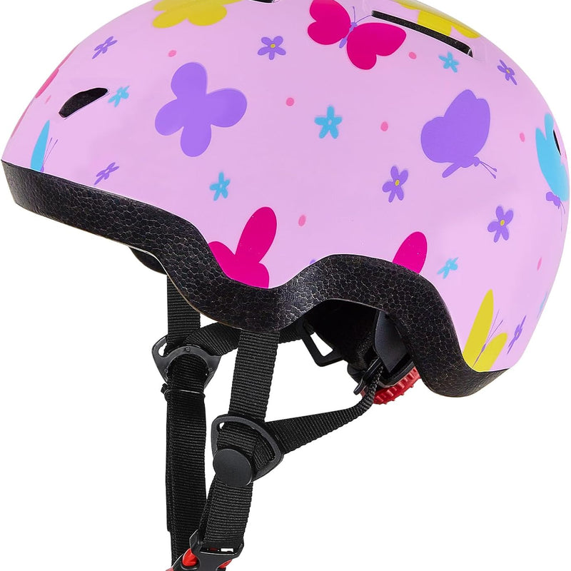 Toddler Helmet, Baby Infant Kids Bike Helmet, Adjustable, 1-3-5-8 Year Age, Hard PC Shell, EPS Foam, Breathable, Comfortable, Soft Padding
