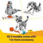 LEGO Creator 3 in 1 Building Toy with 3 Animal Playsets for Kids Ages 8+