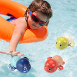 Wind Up Turtle Bath Toys for Toddlers 1-3, 3 Pack Swimming Bathtub Toys | ASTM F963-23 Tested, Non-Toxic ABS, Wind-Up No Batteries, Quick-Dry Drain Holes, for Pool & Preschool Toddlers