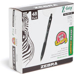 Zebra Pen Z-Grip Retractable Ballpoint Pen, Smooth-Flowing Black Ink, 1.0mm Medium Point, School & Office Supplies, Ideal for Note-Taking, Journal and Planner Use, 18-Pack (22218)