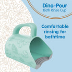 Dr. Brown's CleanUp Dino-Pour Baby Bath Rinse Cup, 24 oz, BPA Free, Teal