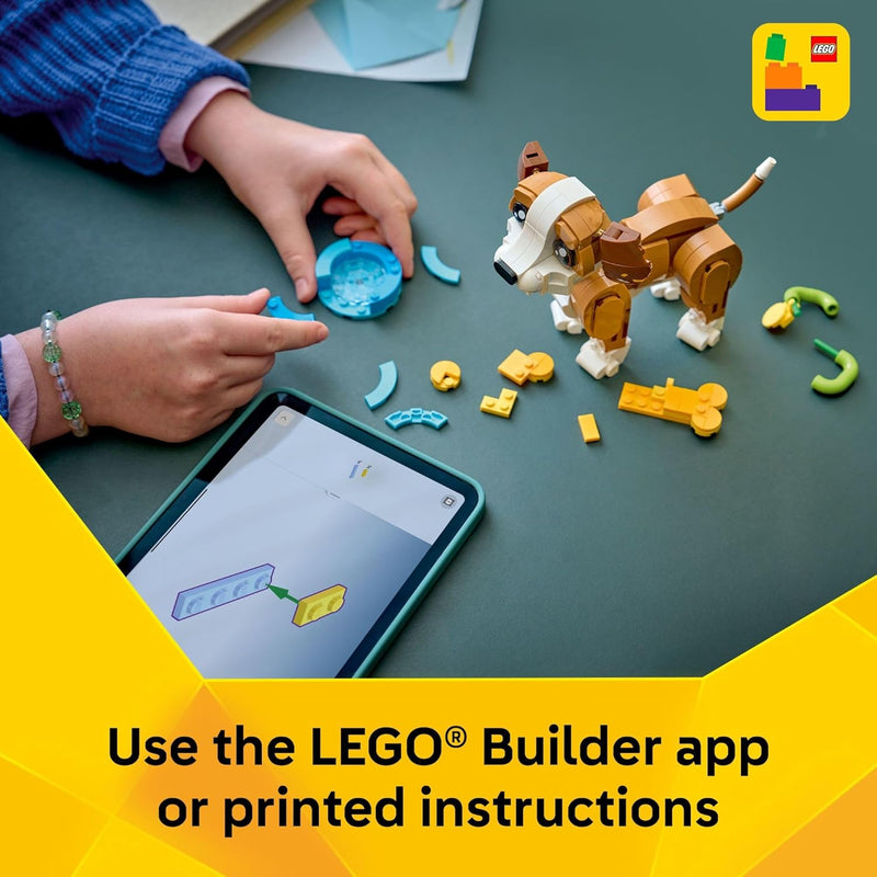 LEGO Creator 3-in-1 Cute Animals Building Toy for Kids and Girls Ages 8+ - Gift for Birthdays with Dog, Squirrel, or Duck Models
